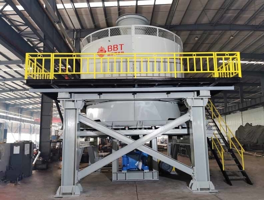 Bánh xe Máy nghiền chảo ướt Thiết bị nghiền 6700 * 6500 * 6700mm Máy nghiền vàng
