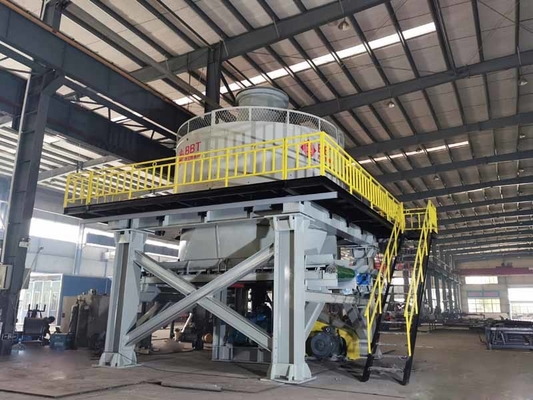 Bánh xe Máy nghiền chảo ướt Thiết bị nghiền 6700 * 6500 * 6700mm Máy nghiền vàng
