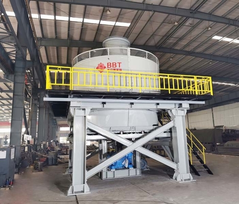 Bánh xe Máy nghiền chảo ướt Thiết bị nghiền 6700 * 6500 * 6700mm Máy nghiền vàng