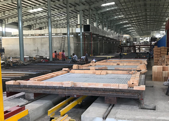 Lò nung gạch đất sét nung công suất hàng ngày 50000 đến 100000 viên với thiết bị vận hành lò gạch