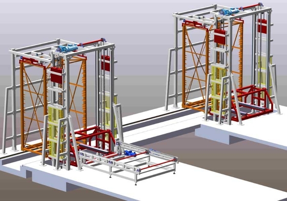 Hệ thống xếp dỡ tự động lớn được tùy chỉnh cho dây chuyền sản xuất gạch