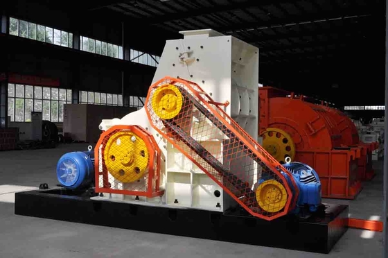 Dây chuyền sản xuất gạch đất sét thép tùy chỉnh Máy nghiền đá đôi Hammer Mill