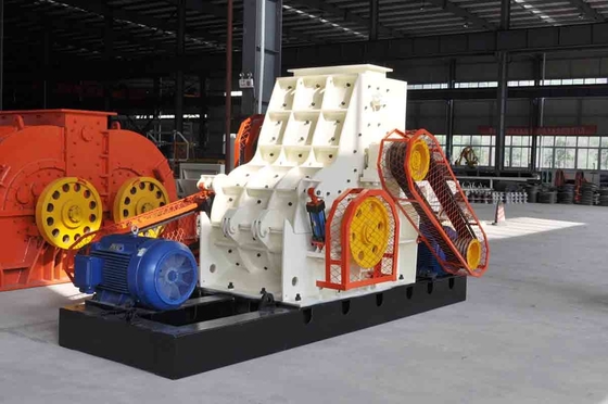 Dây chuyền sản xuất gạch đất sét thép tùy chỉnh Máy nghiền đá đôi Hammer Mill