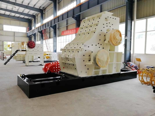 Thiết bị chế biến khoáng sản con lăn đôi bằng thép Máy nghiền búa tự động
