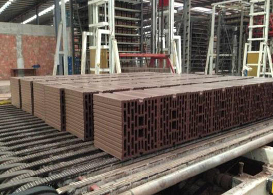 Máy tạo khối tự động màu đỏ rỗng Máy đùn chân không