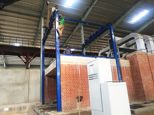 Lò hầm tự động cho quy trình nung gạch trong dây chuyền sản xuất gạch đất sét