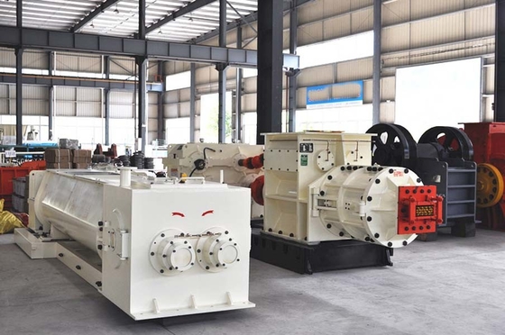 Máy đùn chân không lớn Máy đùn gạch đất sét Đúc thép cacbon
