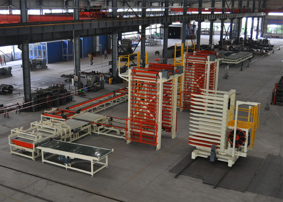 Gạch đất sét Hệ thống xếp dỡ dạng tấm máy sấy gạch tuynel và lò nung tuynel