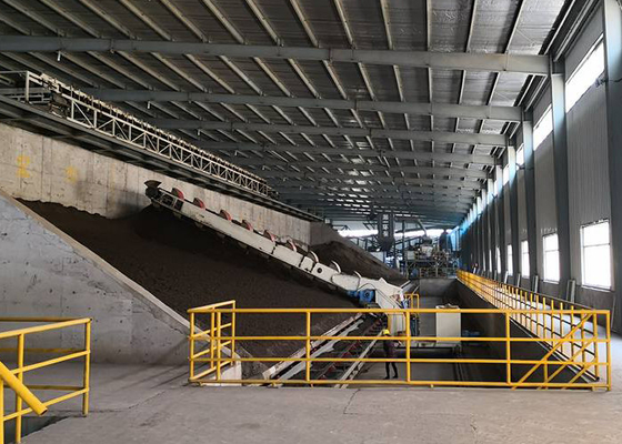 Dây chuyền sản xuất gạch đất sét nhiều thùng tự động Phòng lưu trữ nguyên liệu thô Phòng lão hóa