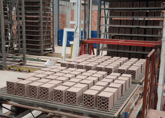 Máy sấy gạch đất sét tự động 290KW Hệ thống buồng sấy khối đất