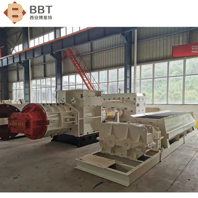 Máy làm gạch đất sét rắn / rỗng thông thường màu đỏ Máy ép đùn chân không