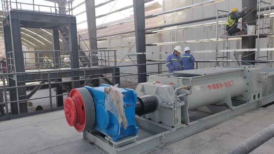 10-60m3/hr Capacity Clay Brick Double Shaft Mixer cho nhà máy sản xuất gạch tự động