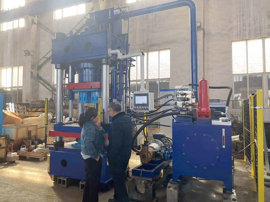 Xây dựng tùy chỉnh áp suất cao 20 T đến 1200 T Blue Hydraulic Press cho cách nhiệt gạch làm và gạch lửa làm,