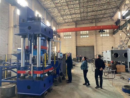 Xây dựng tùy chỉnh áp suất cao 20 T đến 1200 T Blue Hydraulic Press cho cách nhiệt gạch làm và gạch lửa làm,