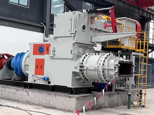 nhà máy làm gạch đất sét máy ép chân không máy ép khối rỗng rắn máy làm