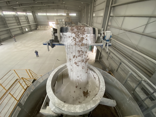 Đường dây sản xuất Bentonite tự động đầy đủ Thiết bị ẩm ướt Pan Mill, Bentonite Site Machine