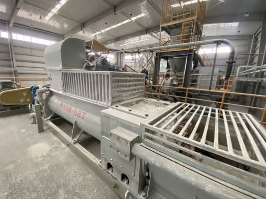 Máy trộn hai trục cho nhà máy Bentonite Máy trộn chèo trong trạm sản xuất tự động