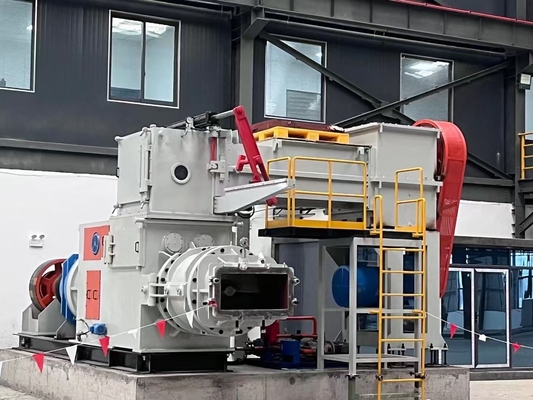 Máy làm gạch đất sét tự động Máy ép chân không EV50