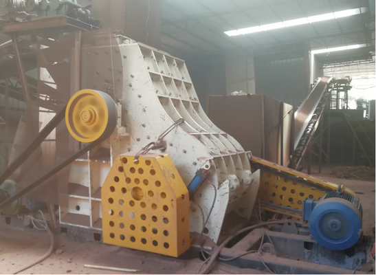 Tiết kiệm năng lượng tự động 90-120 t / h Máy nghiền búa hai xoắn ốc cho các yêu cầu nghiền