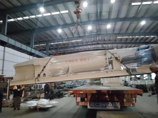Công suất lớn đất sét gạch pha trộn thiết bị trộn đôi máy trộn trục