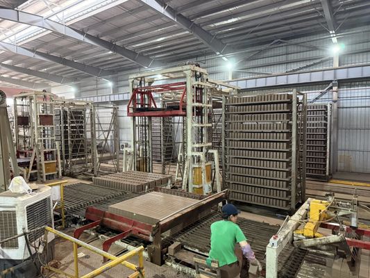 hệ thống sấy đường hầm khô trong hoàn toàn tự động đỏ gạch đất sét khối làm dự án