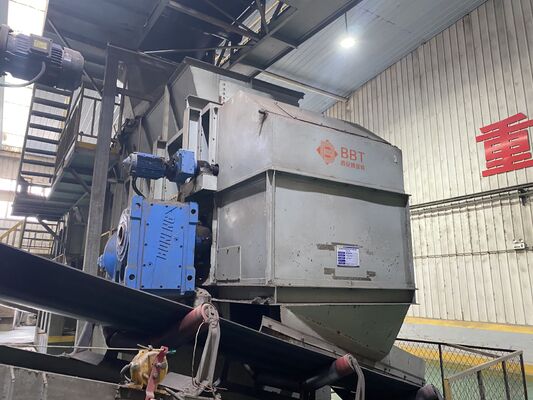 120 Ton/H Grey Belt Conveyor Box Feeder With Hopper For Raw Material Preparation BBT Clay Brick Making Machine