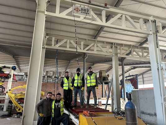 Hệ thống đóng gói và dỡ gạch không cần pallet hoàn toàn tự động cho dây chuyền sản xuất gạch đất sét