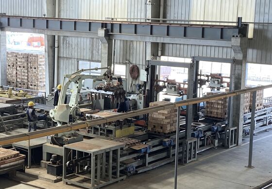 Hệ thống đóng gói và dỡ gạch không cần pallet hoàn toàn tự động cho dây chuyền sản xuất gạch đất sét